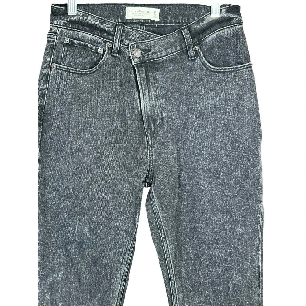 Abercrombie Fitch‎ 90’s Slim Straight Ultra High Rise Curve Love Jeans 28/6S